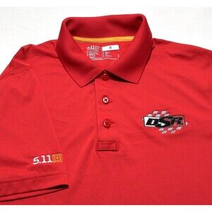5.11 Tactical DSR Racing Mens Short Sleeve Polo Shirt Size Small 5 11 Red